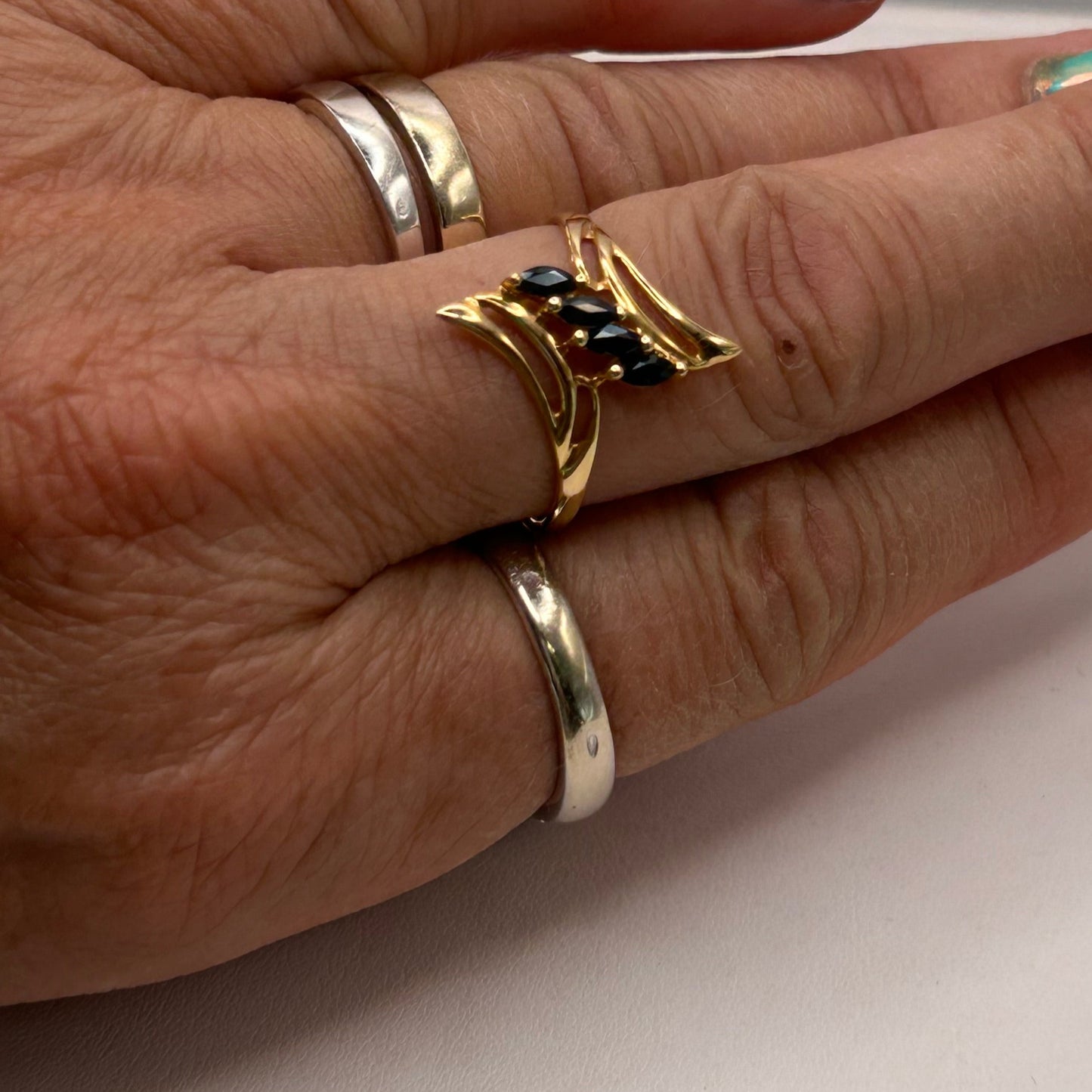 Bagues en Or Jaune 18K Taille-61