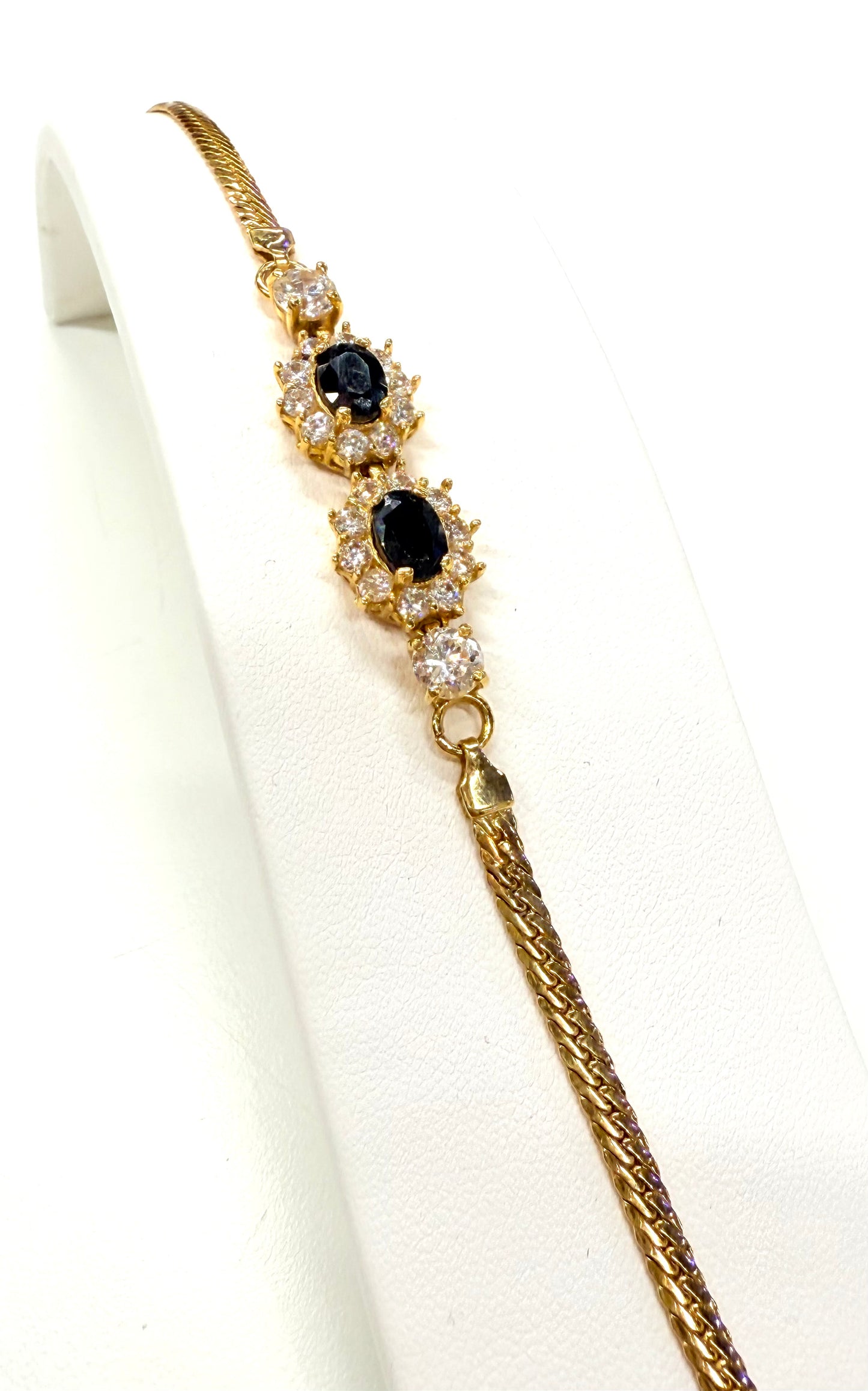 Bracelet maille anglaise en or jaune 18K 8.74 Grs