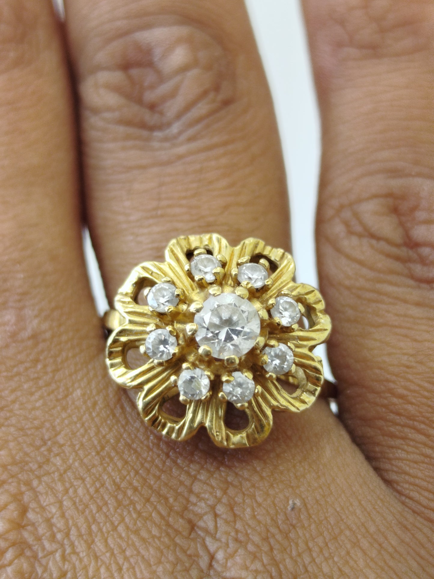 Bague chou en Or jaune 18K 4.58 Grs - Taille 61