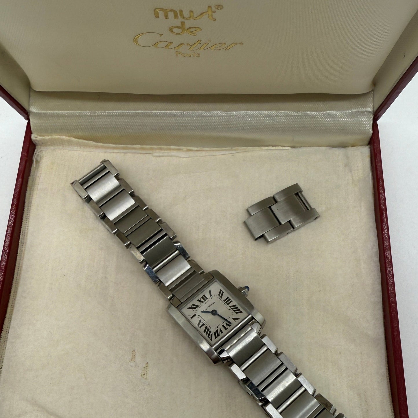 Montre Cartier Tank Automatique Acier 2004 en Très Bon Etat