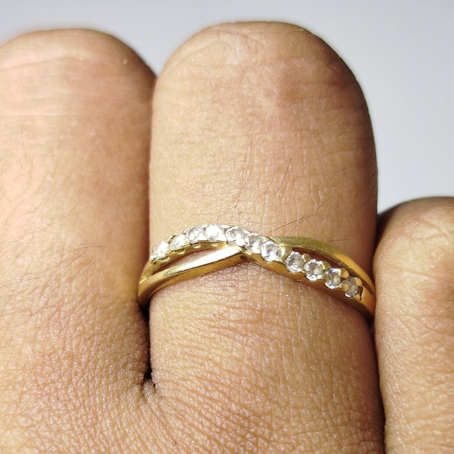 Bague en Or Jaune 18K Taille-52