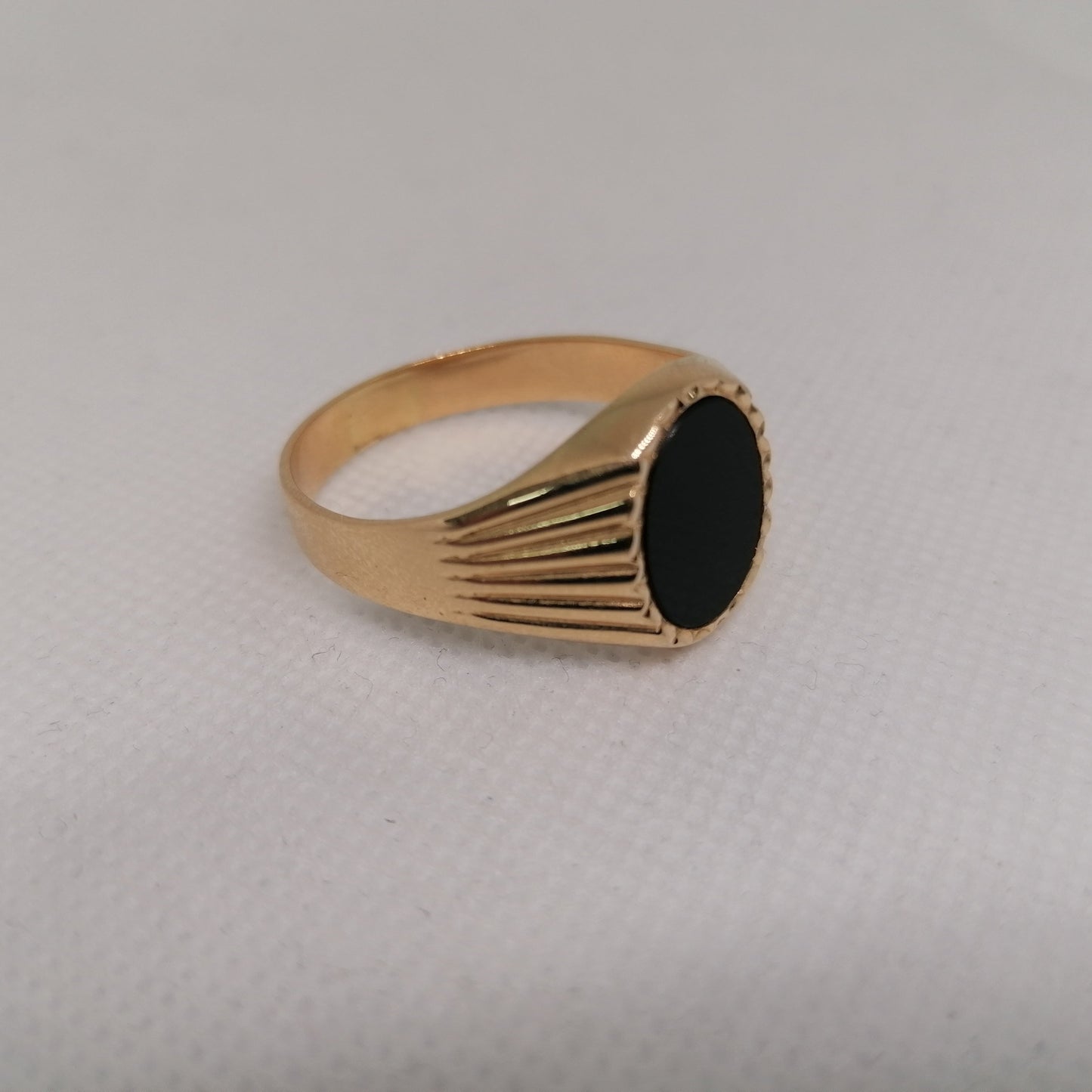 Chevalière en or jaune 18K Taille-77