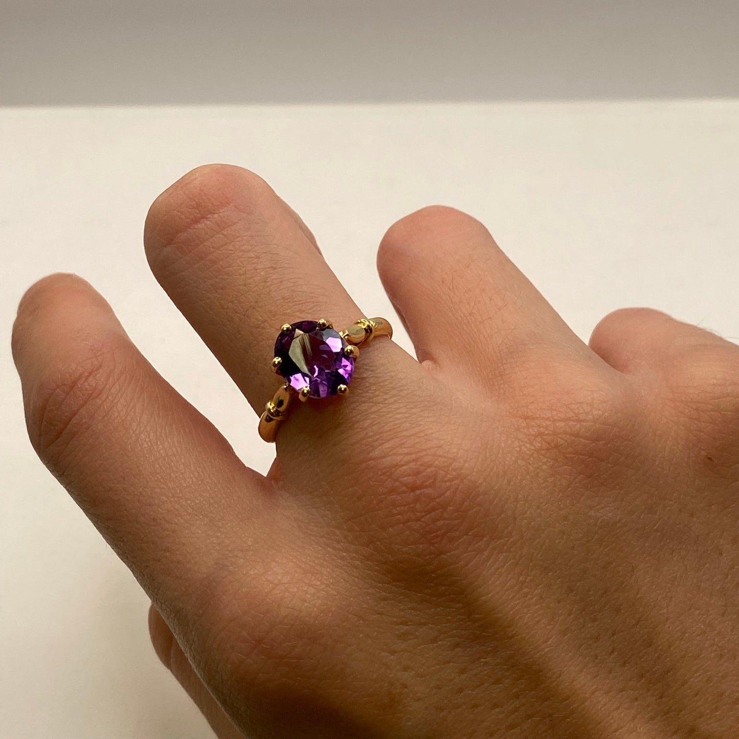 Bague en or jaune 18K Taille-57