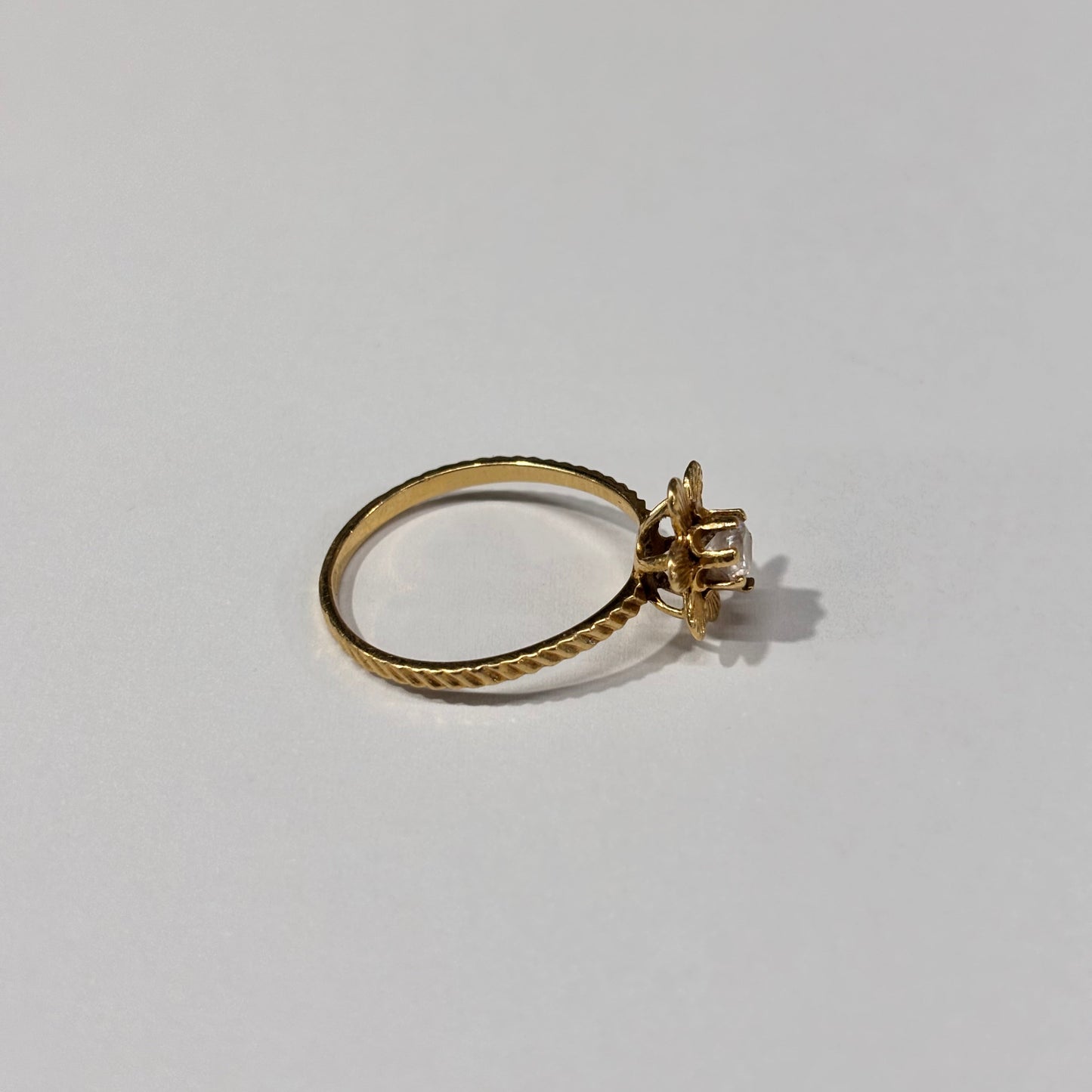 Bague en or jaune 18K Taille-53