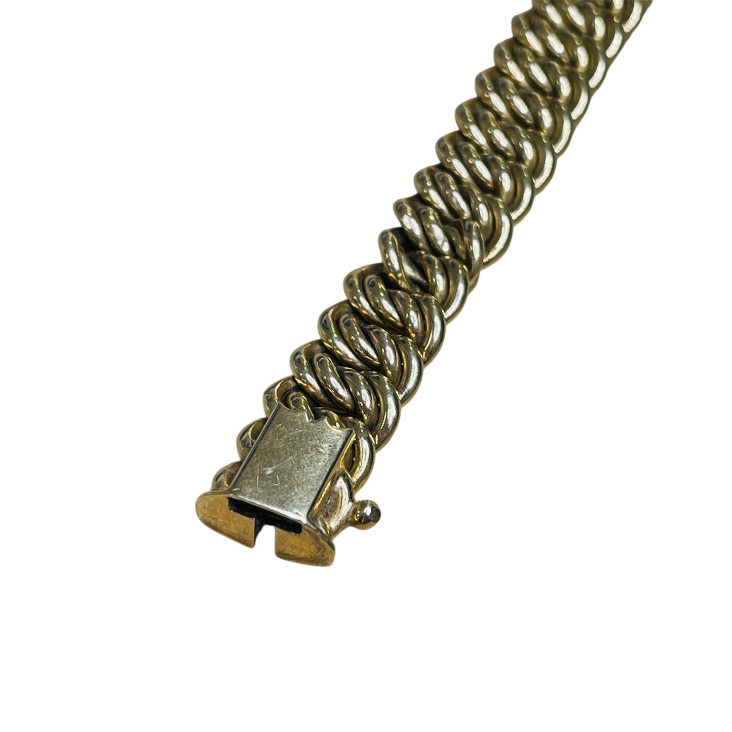 Bracelet maille américaine en or jaune 18K 17.31 Grs