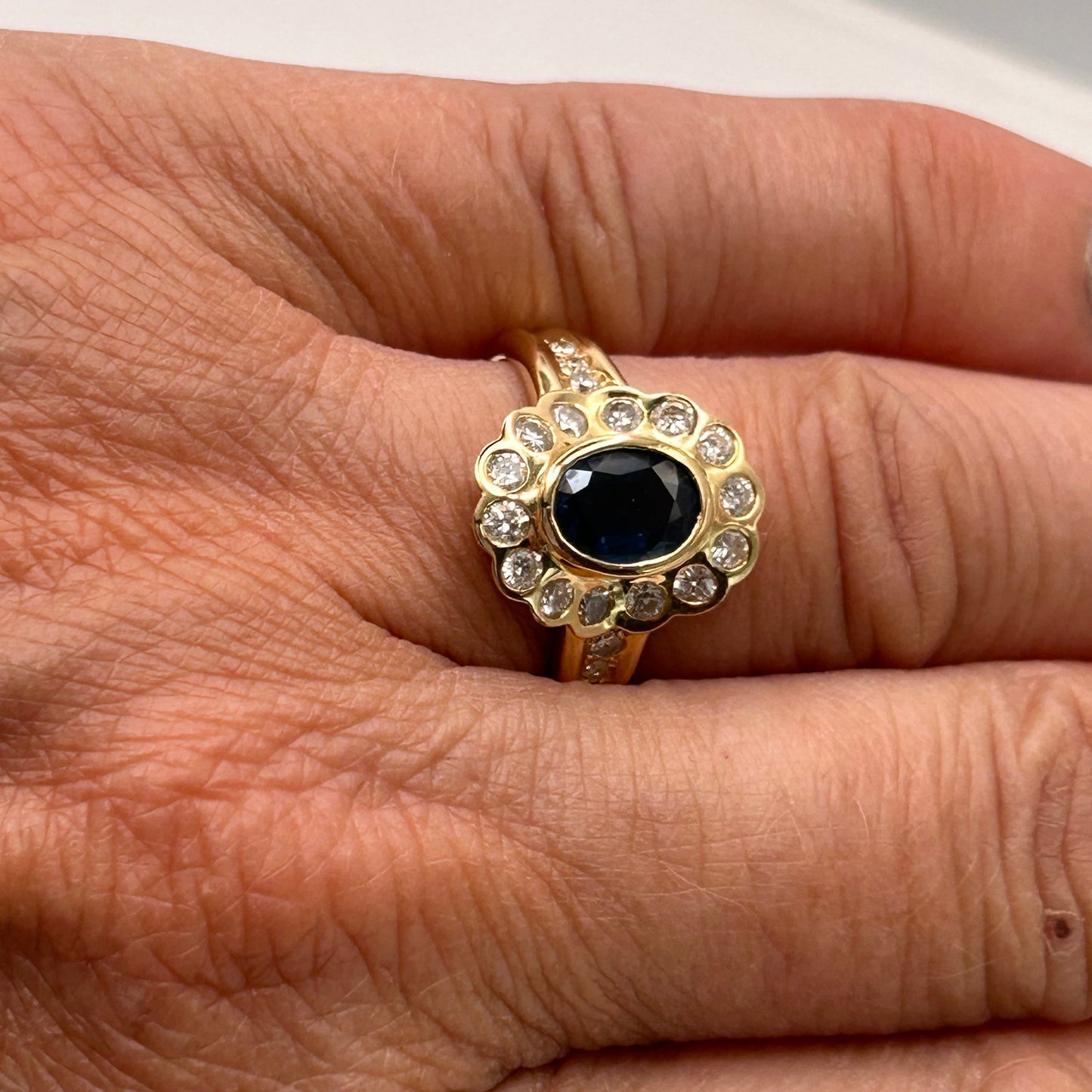 Bague en Or Jaune 18K Taille-54