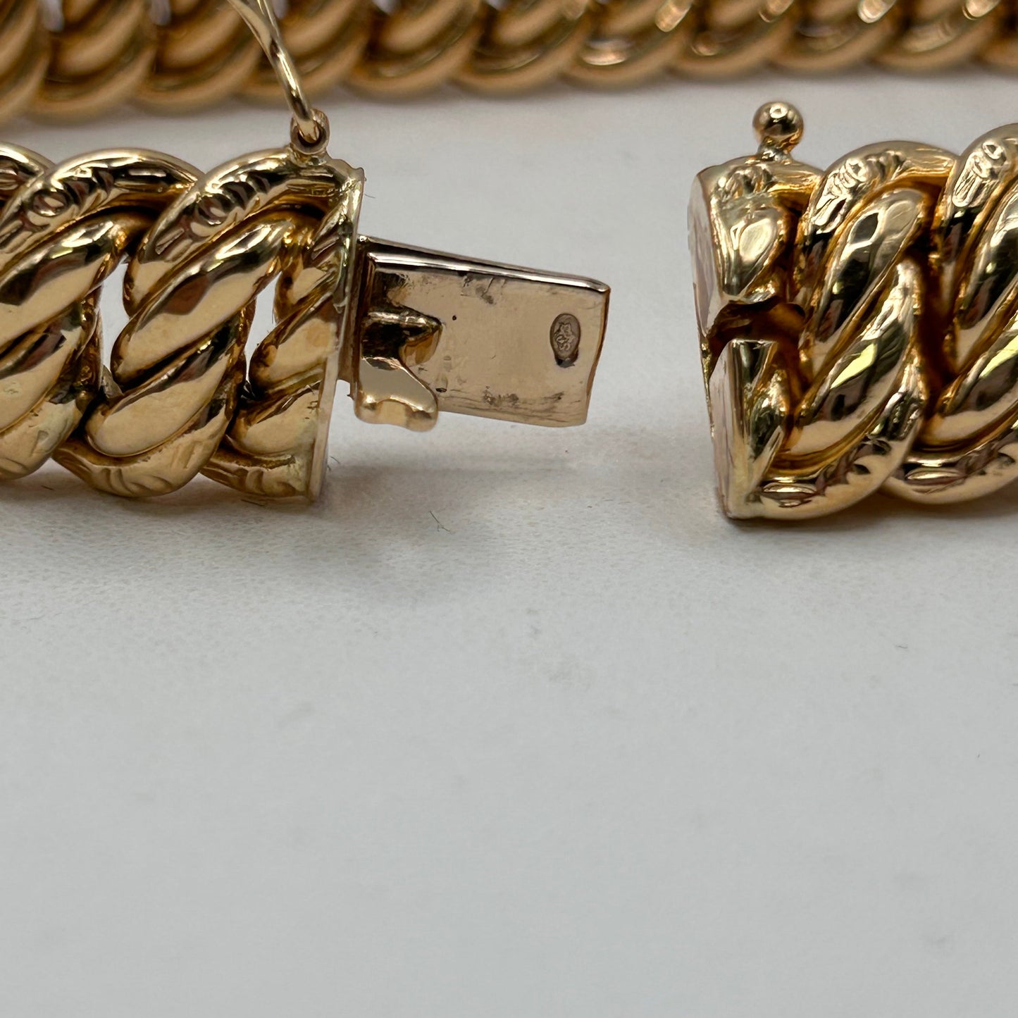 Bracelet Gourmette Or Jaune 18K 31.26 Grs
