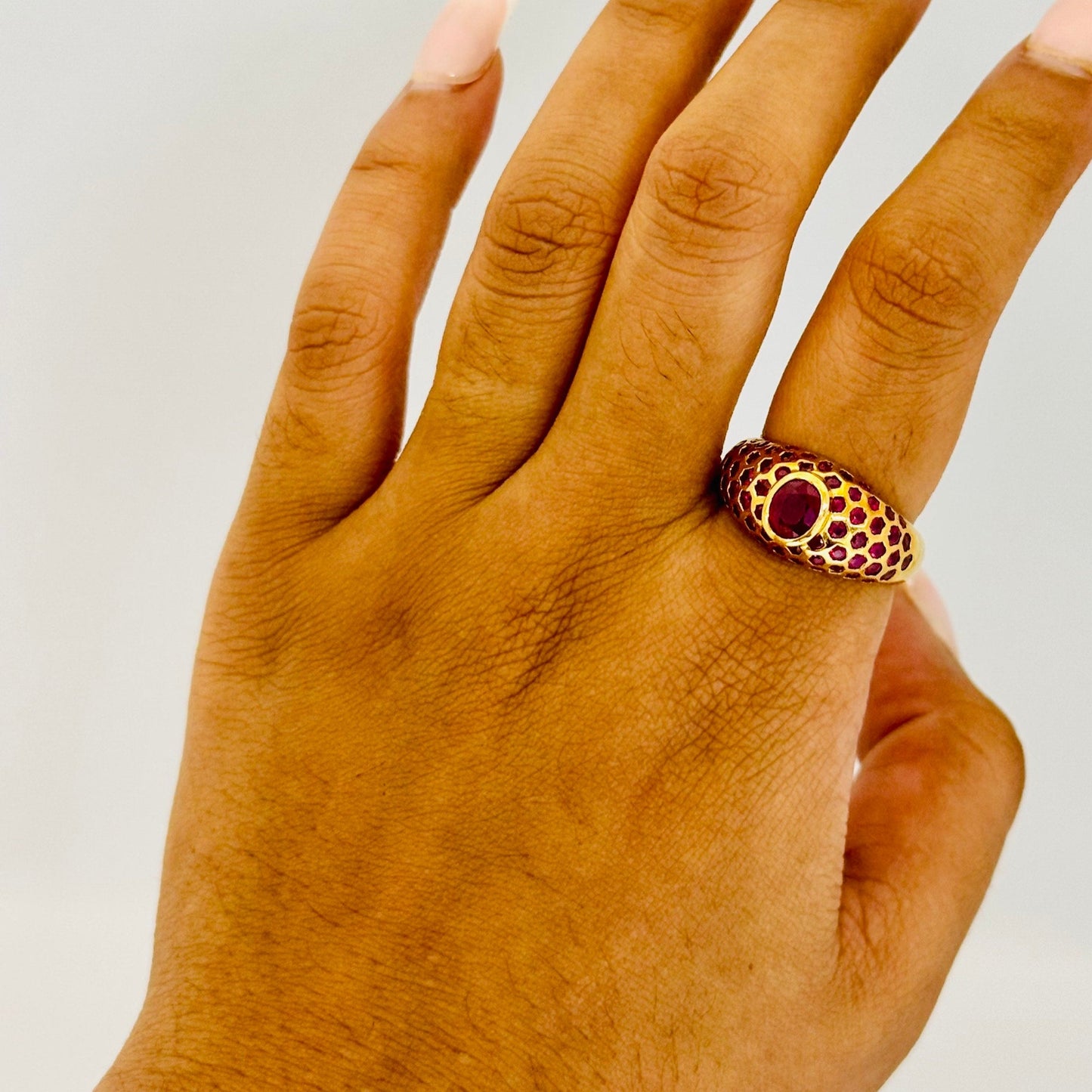 Bague Chevalière en Or Jaune 18K Taille-56
