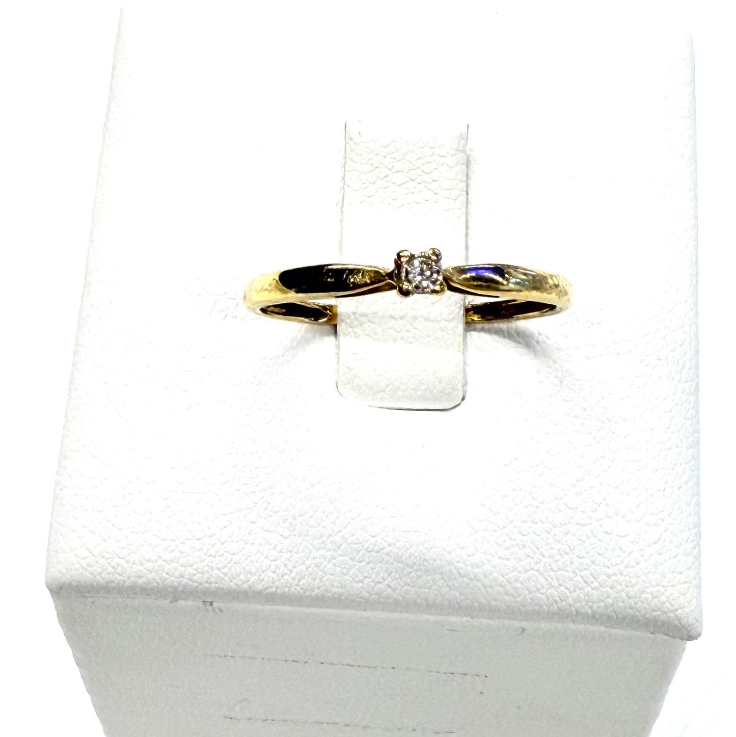 Solitaire en or jaune 18k Taille-55