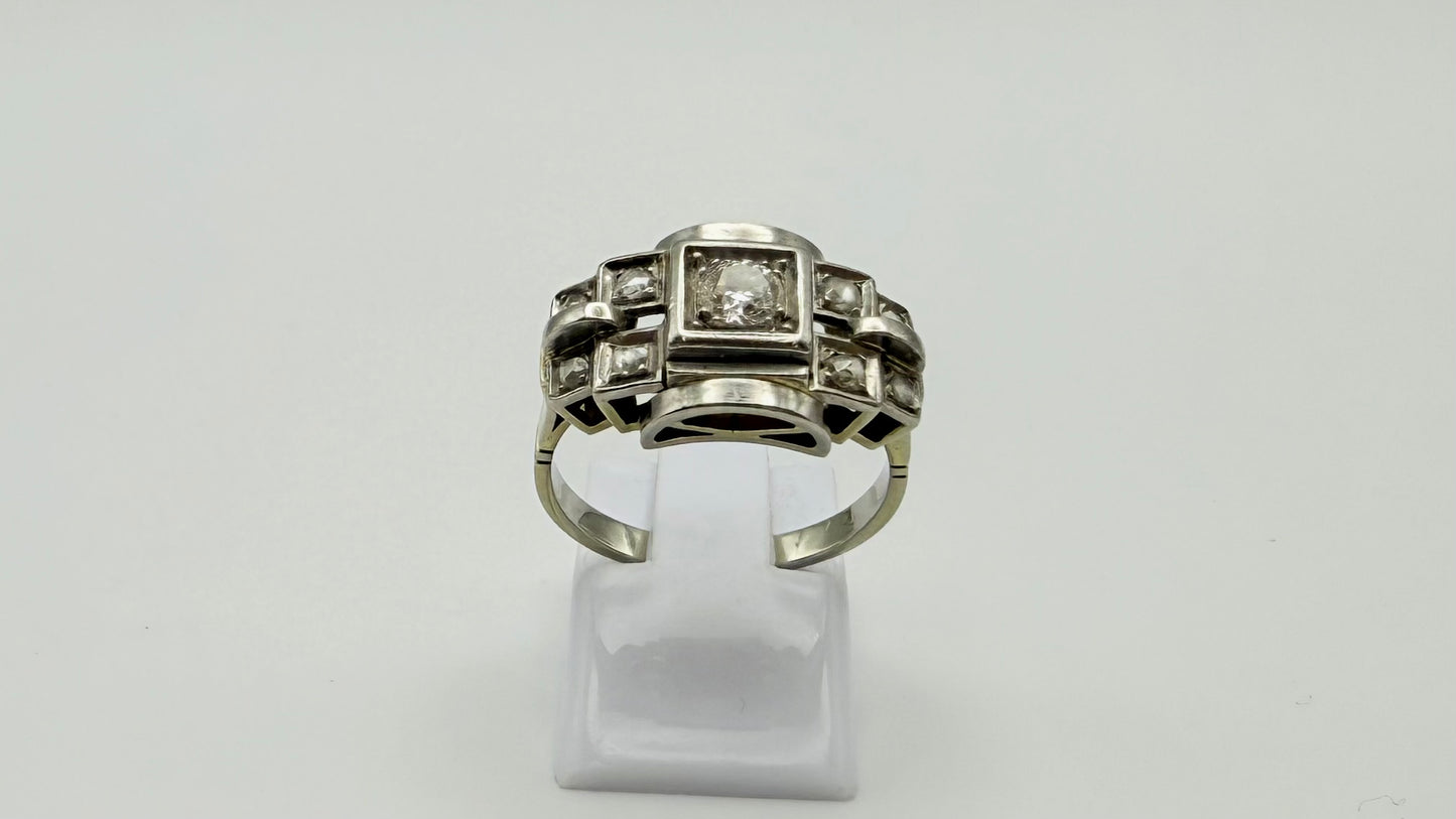 Bagues en Or Blanc 18K Taille-56