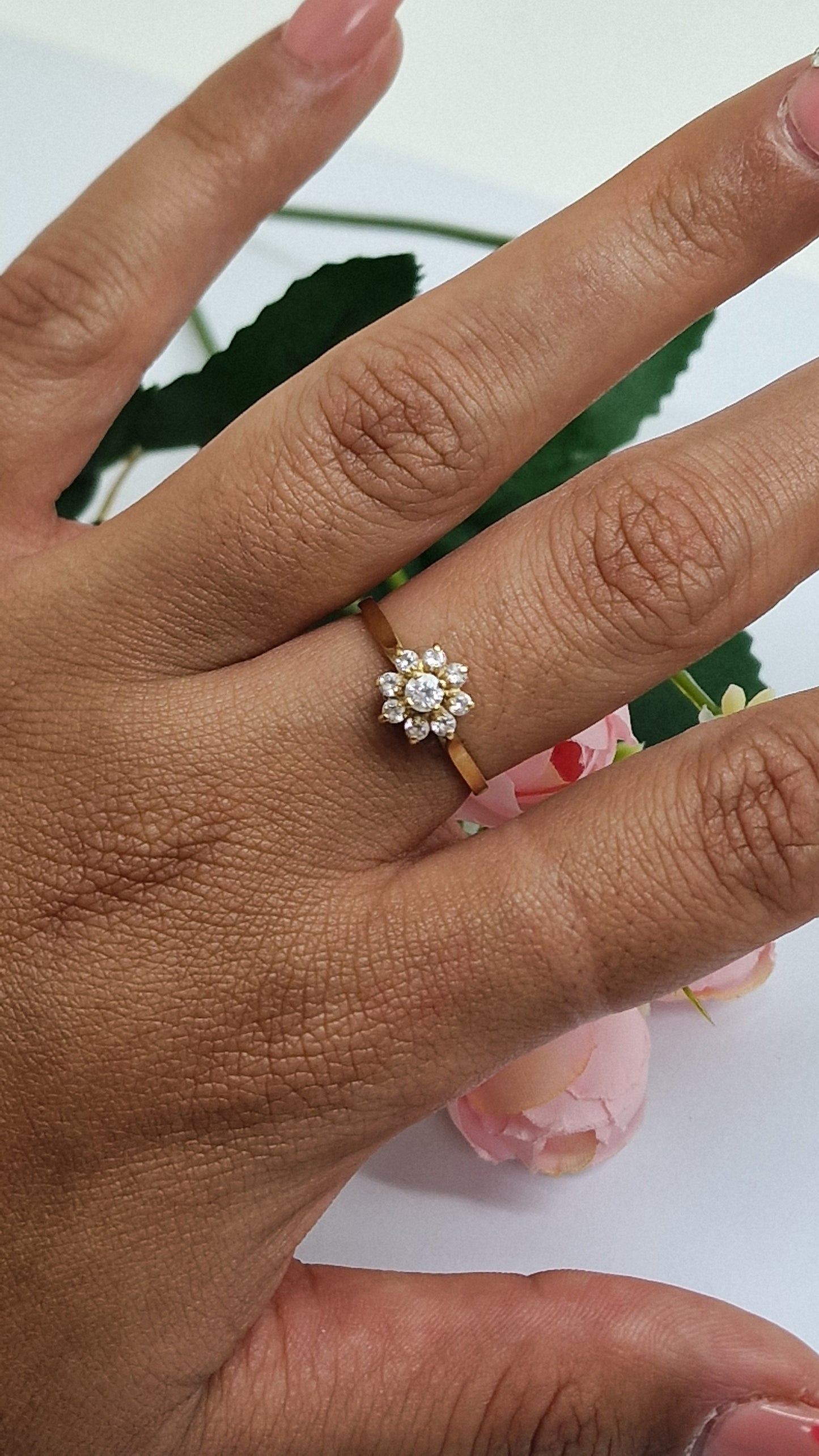 Bague en OR Jaune 18K Taille-54