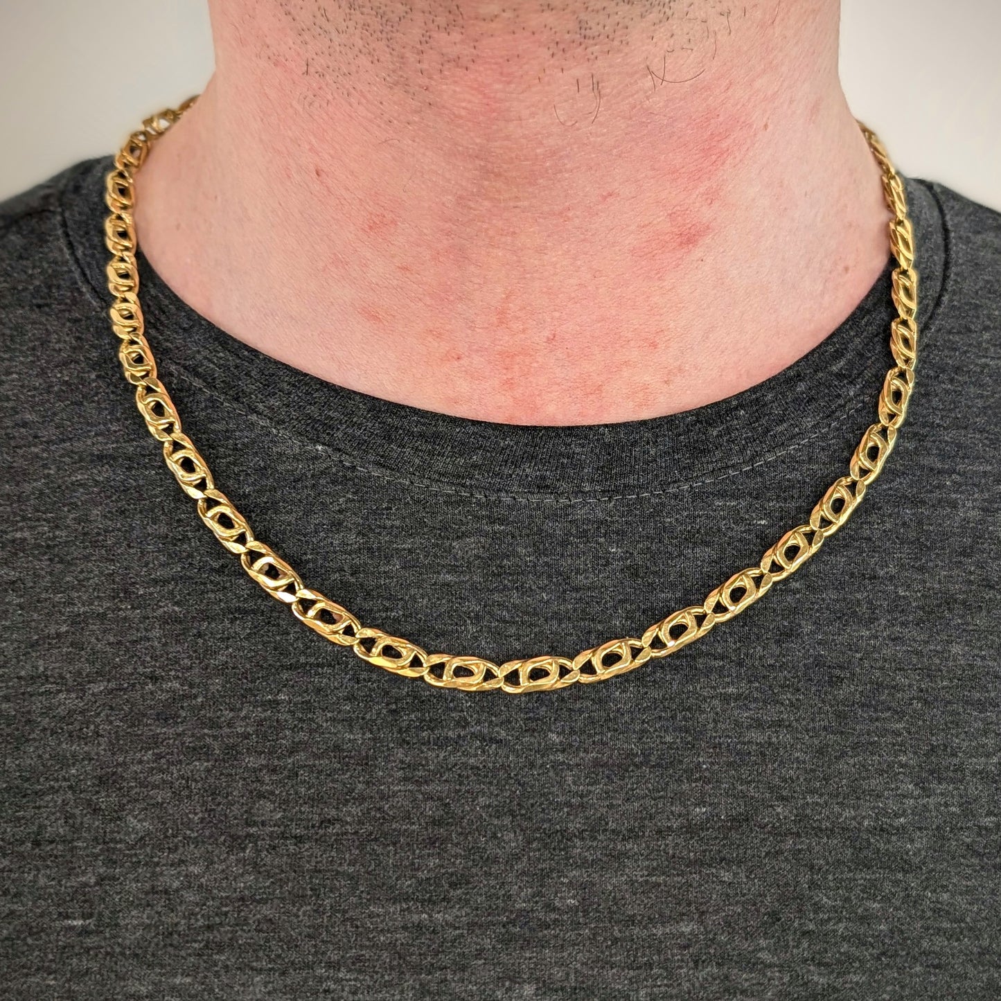 Collier Matinée Or Jaune 18K Maille Marine 23.51 Grs