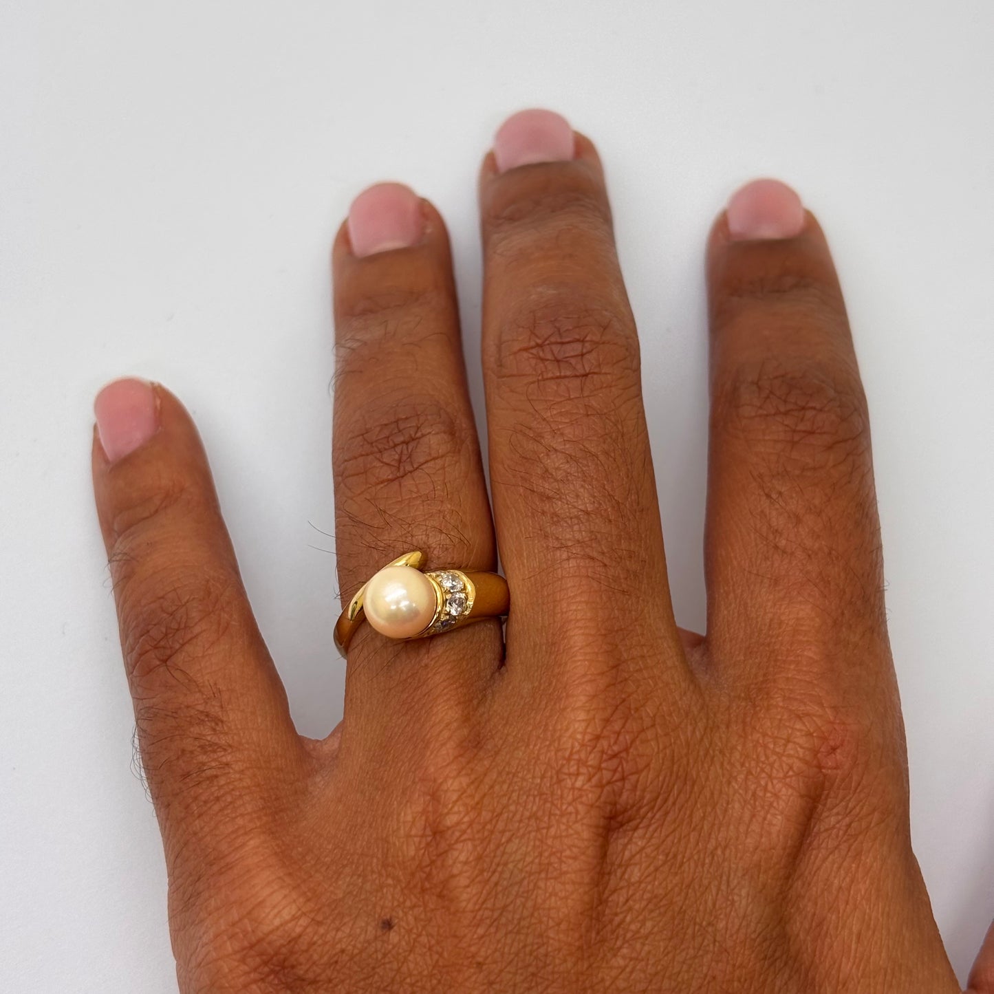 Bague en or jaune 18K Taille-50