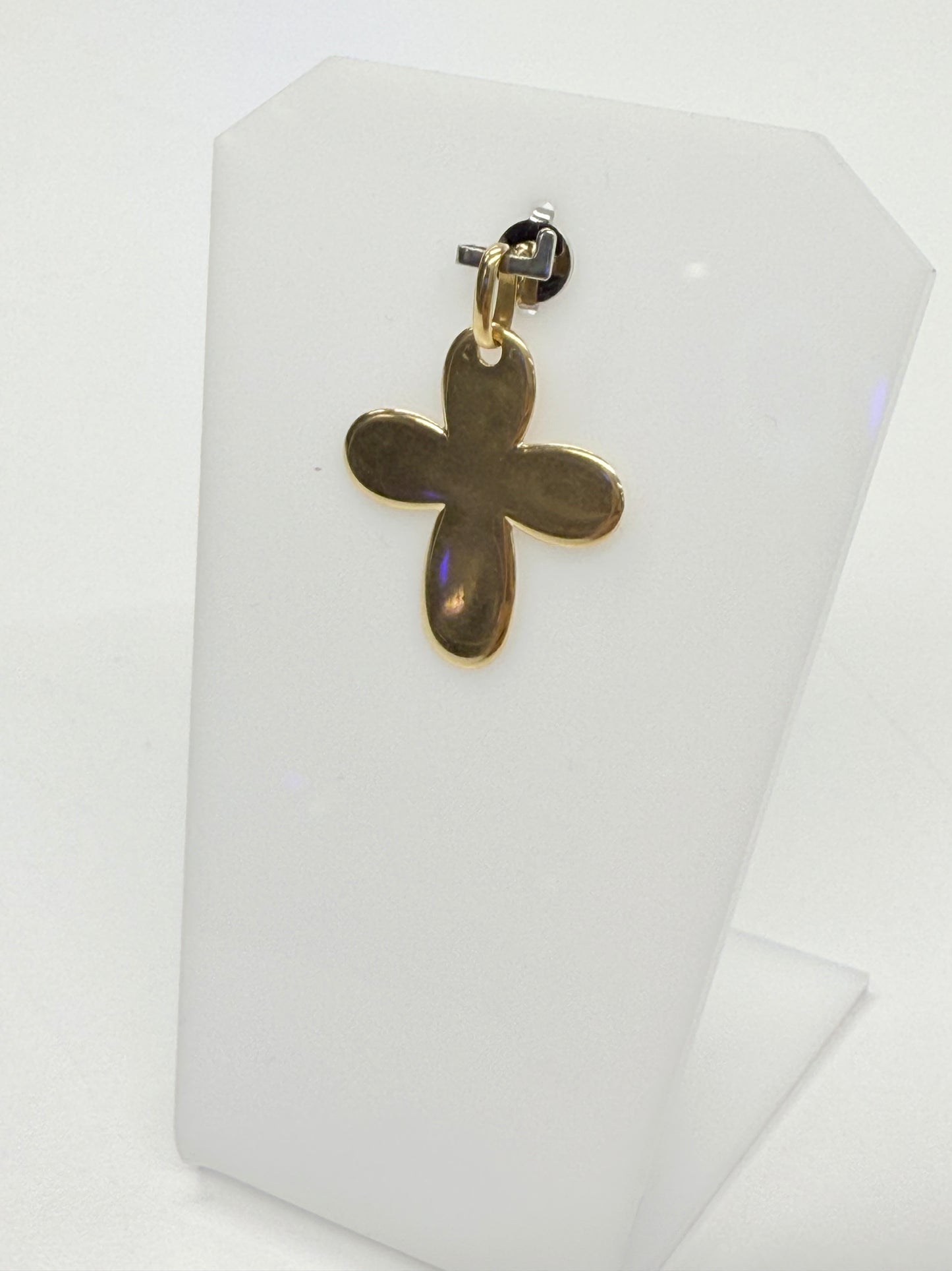 Pendentif croix en Or jaune 18k 3cm