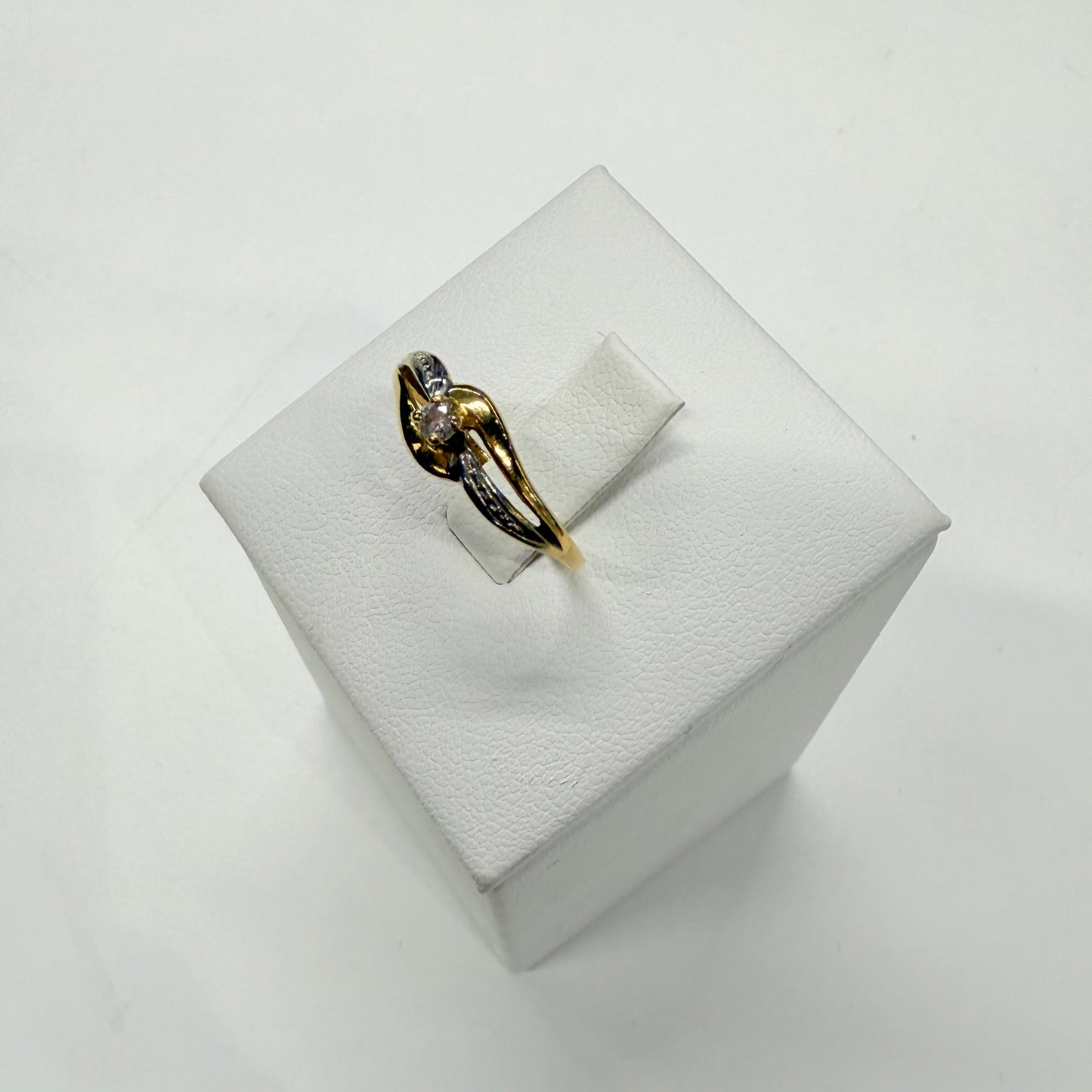 Bague en or 18k et zirconium Taille-52