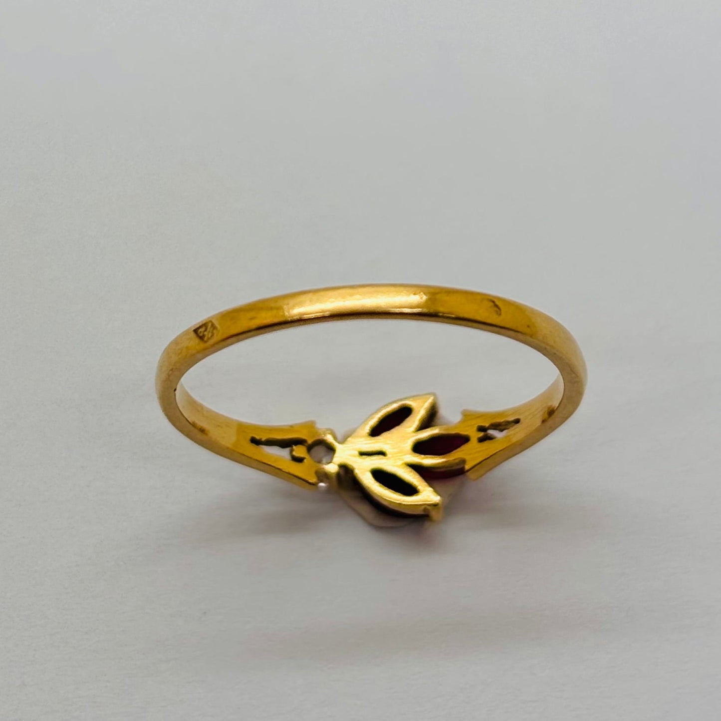 Bague en or jaune 18K Taille-53