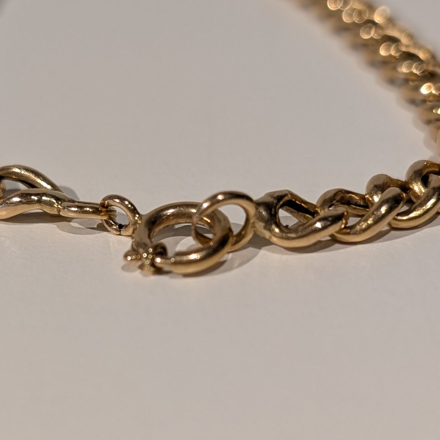 Bracelet Gourmette en Or Jaune 18K