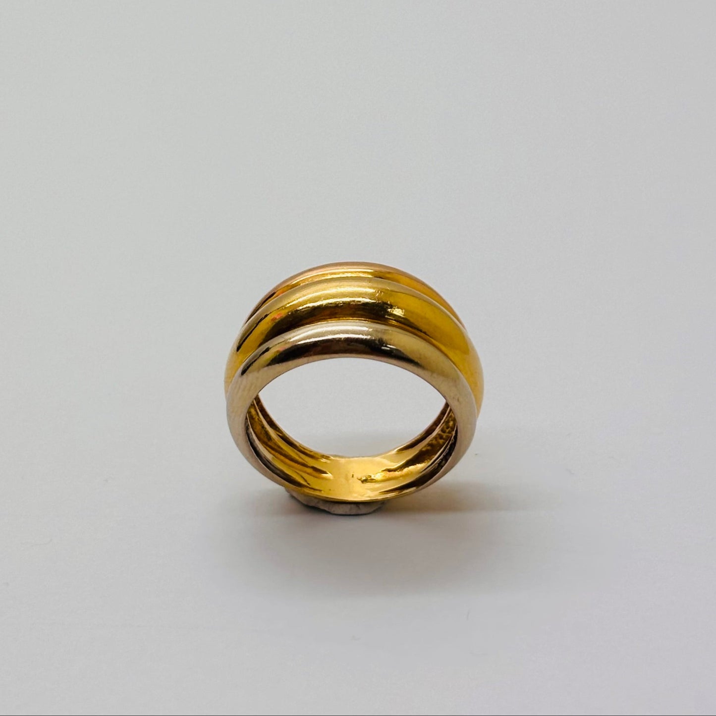 Bague Alliance Or Jaune, Blanc et Rose 18K Taille-52