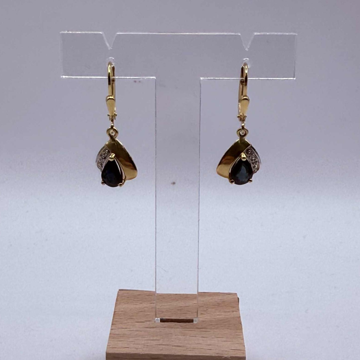 Boucles d'oreilles Dormeuses Or Jaune 18K 2.56 Grs