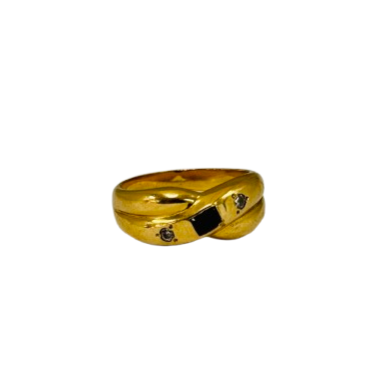 Bagues en or jaune 18K Taille-53