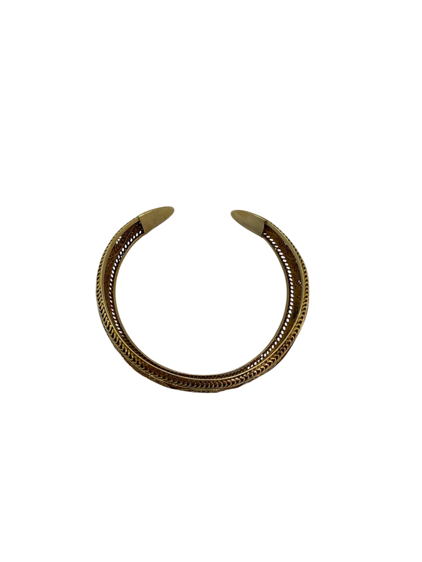 Bracelet jonc en or jaune 18K 30.86 Grs