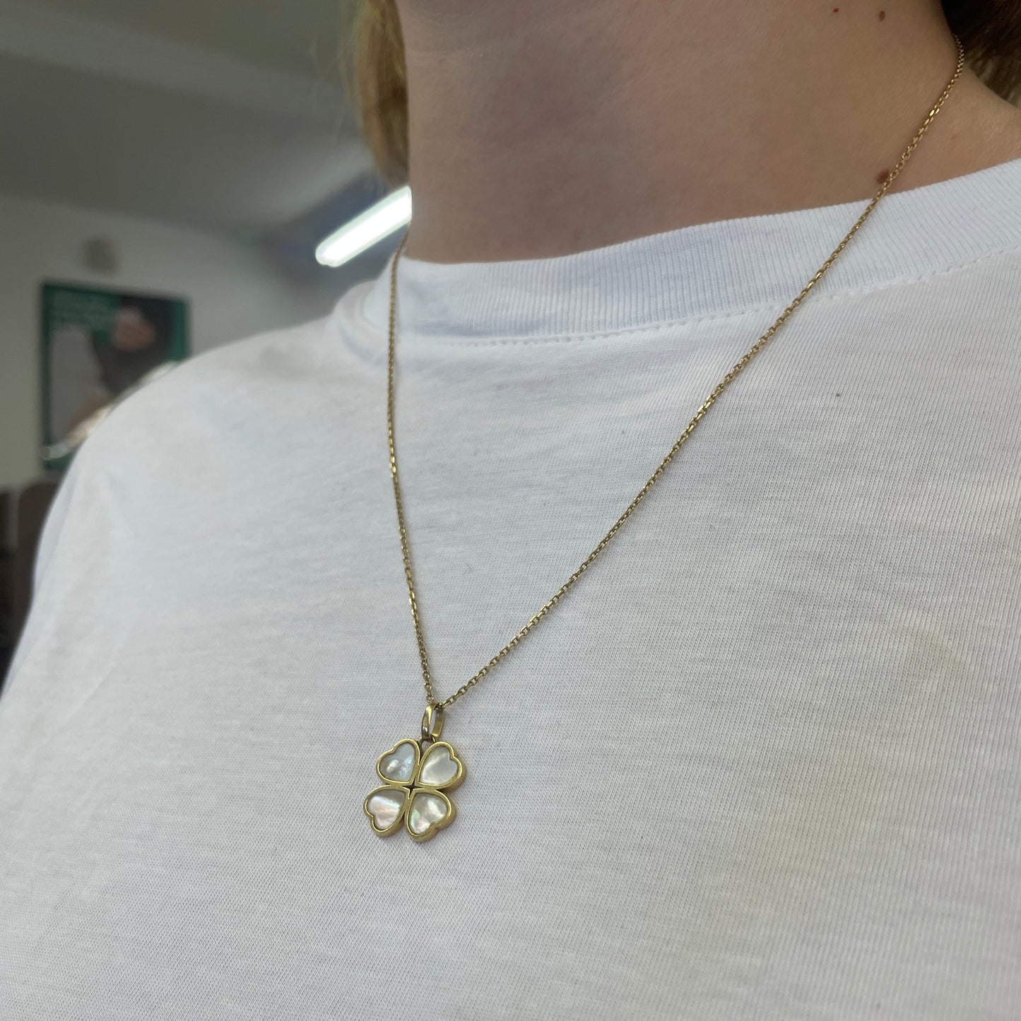 Collier Trèfle Or Jaune 18K 6.18 Grs