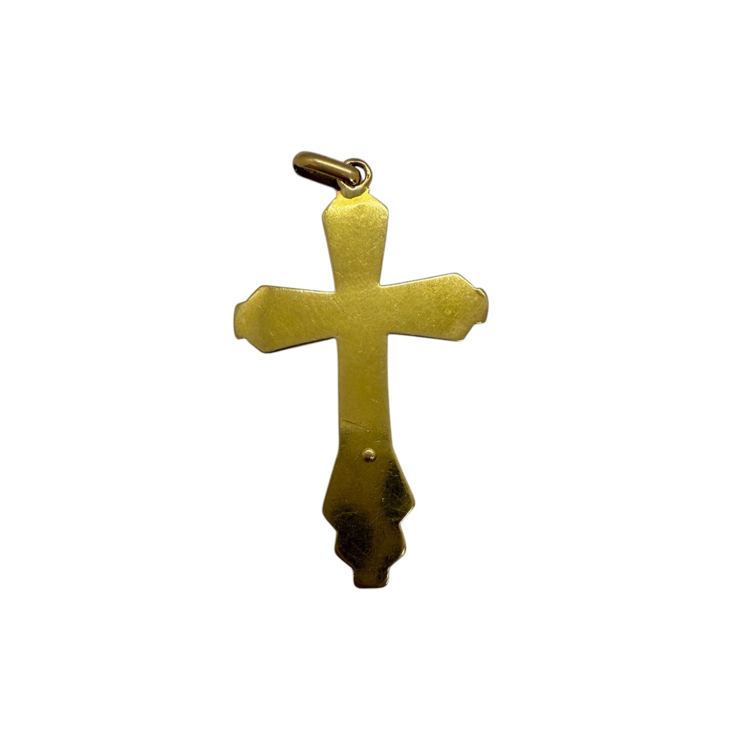 Pendentif Croix Or Jaune 18 Carats Bon Etat