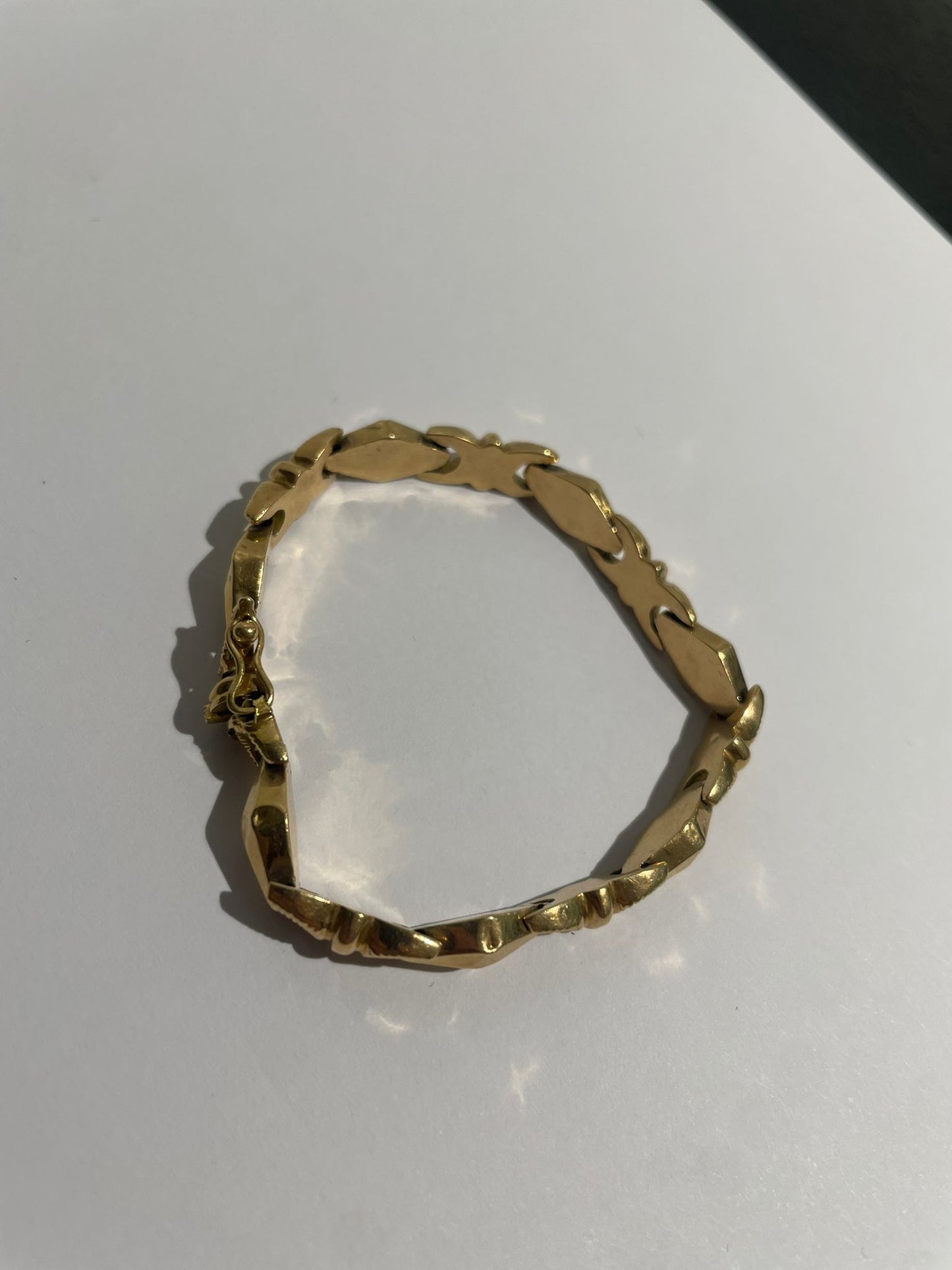 Bracelet Gourmette en Or Jaune 18K 9.2 Grs