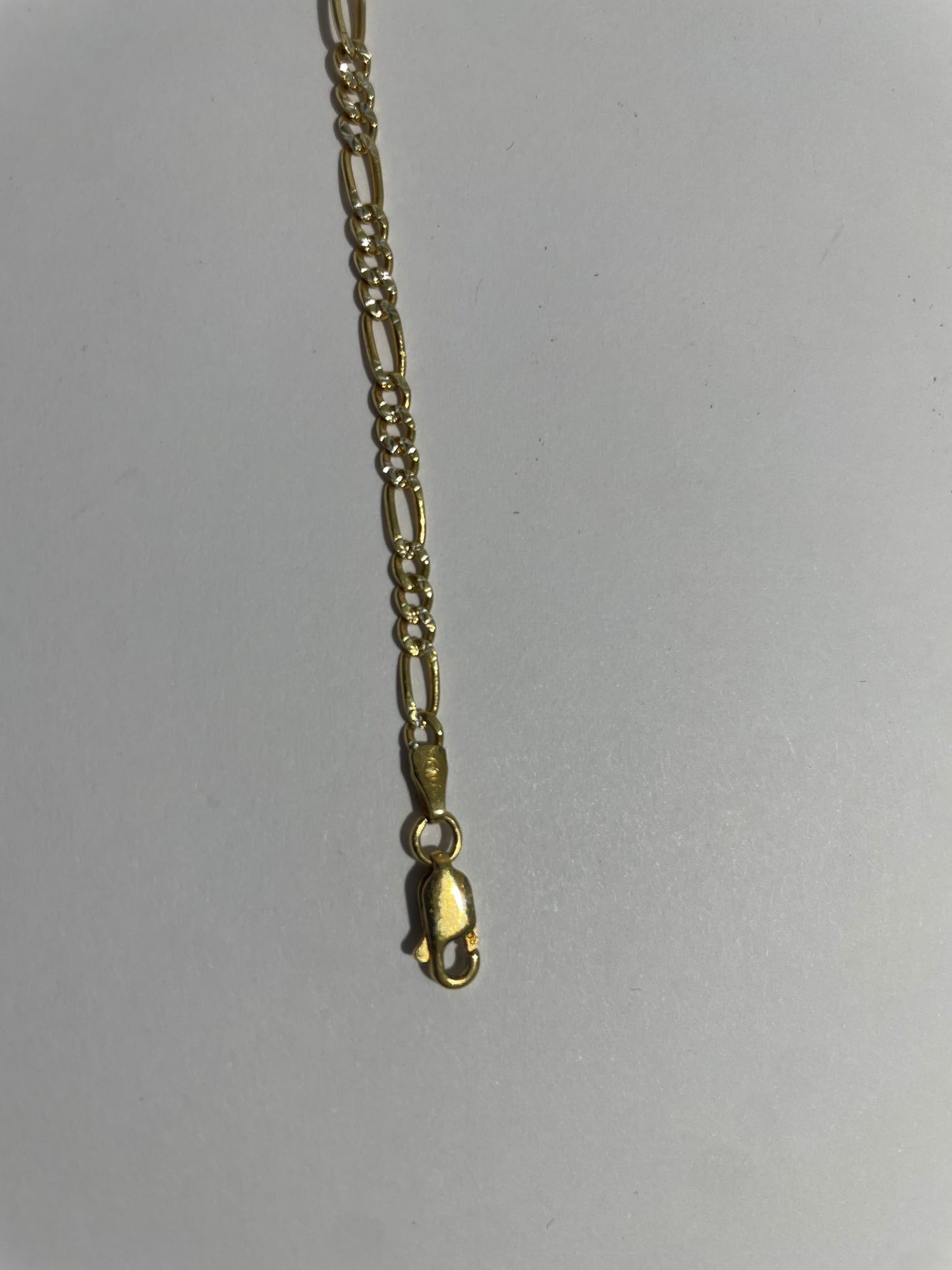 Bracelet Gourmette Figaro en Or Jaune 18 K - 4.02 Grs