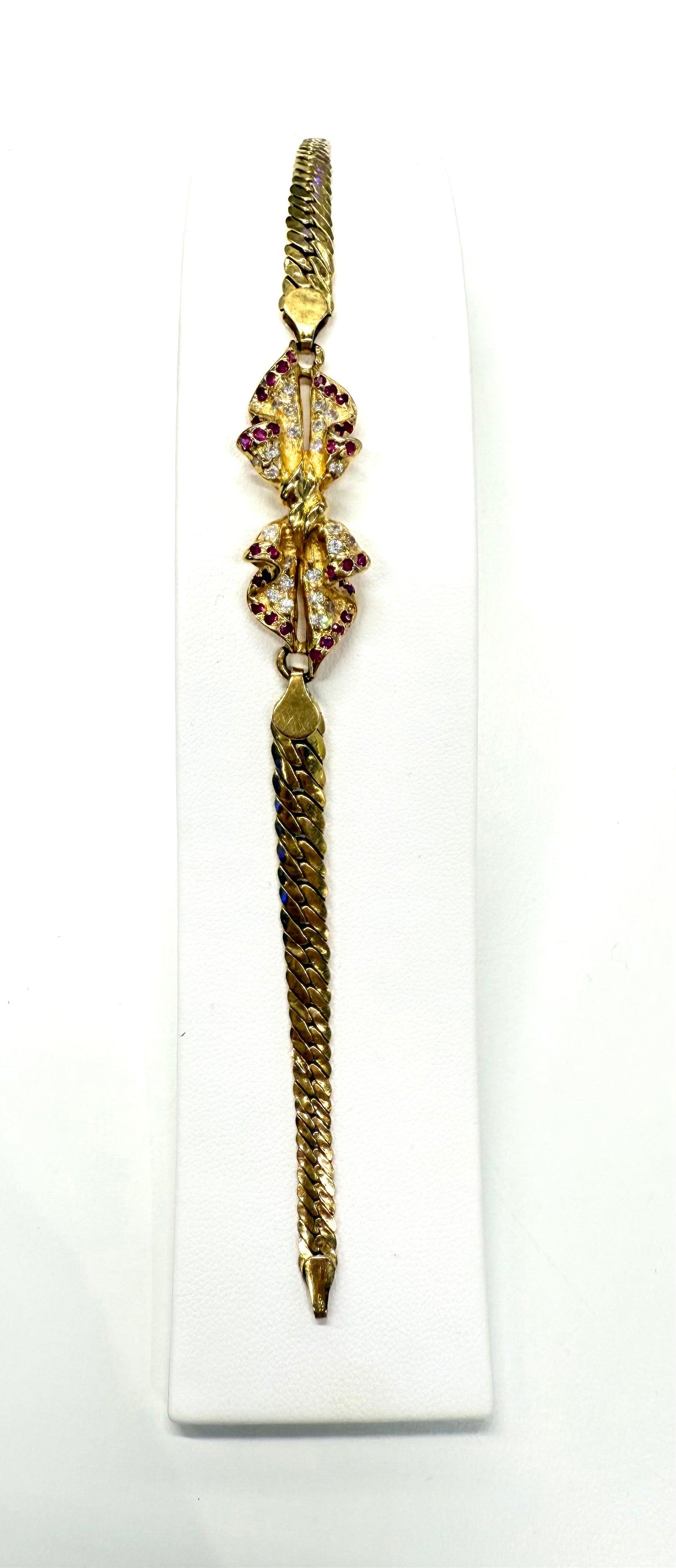 Bracelet Maille Anglaise en or jaune 18K 13.79 Grs