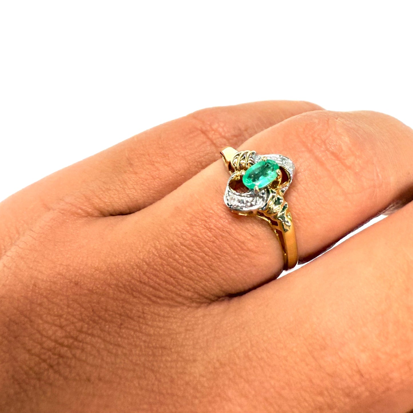 Bague Or Jaune et Blanc 18K 130 Grs - Taille 55