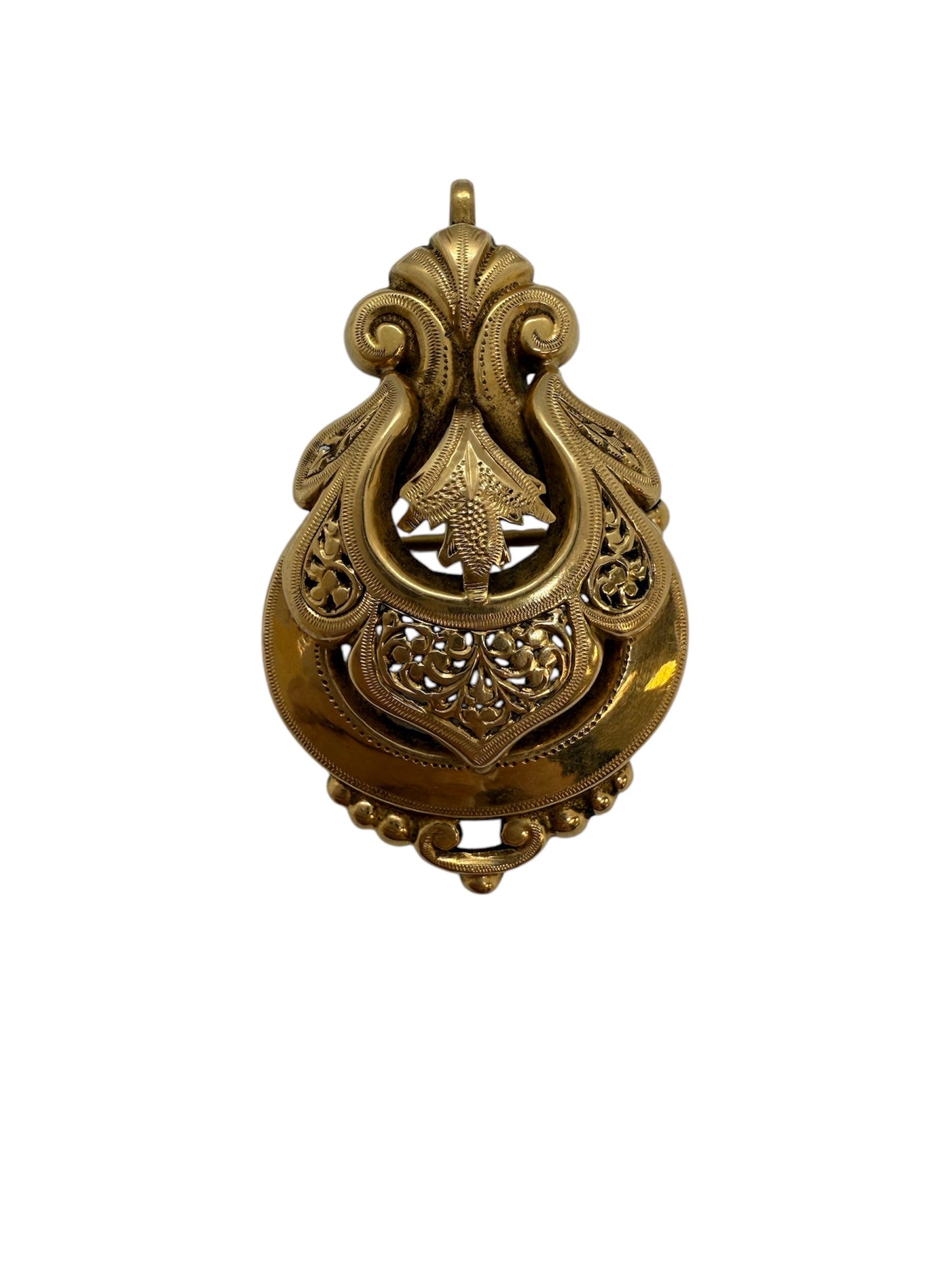 Pendentif Or Jaune 18k Broche