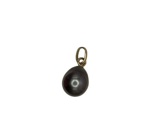 Pendentif MĂ©daille en Or 18K avec Perle de Tahiti
