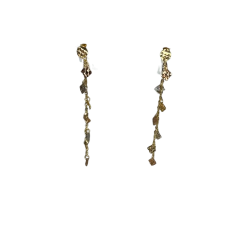Boucles d'oreilles pendantes en or jaune 18K 1.89 Grs