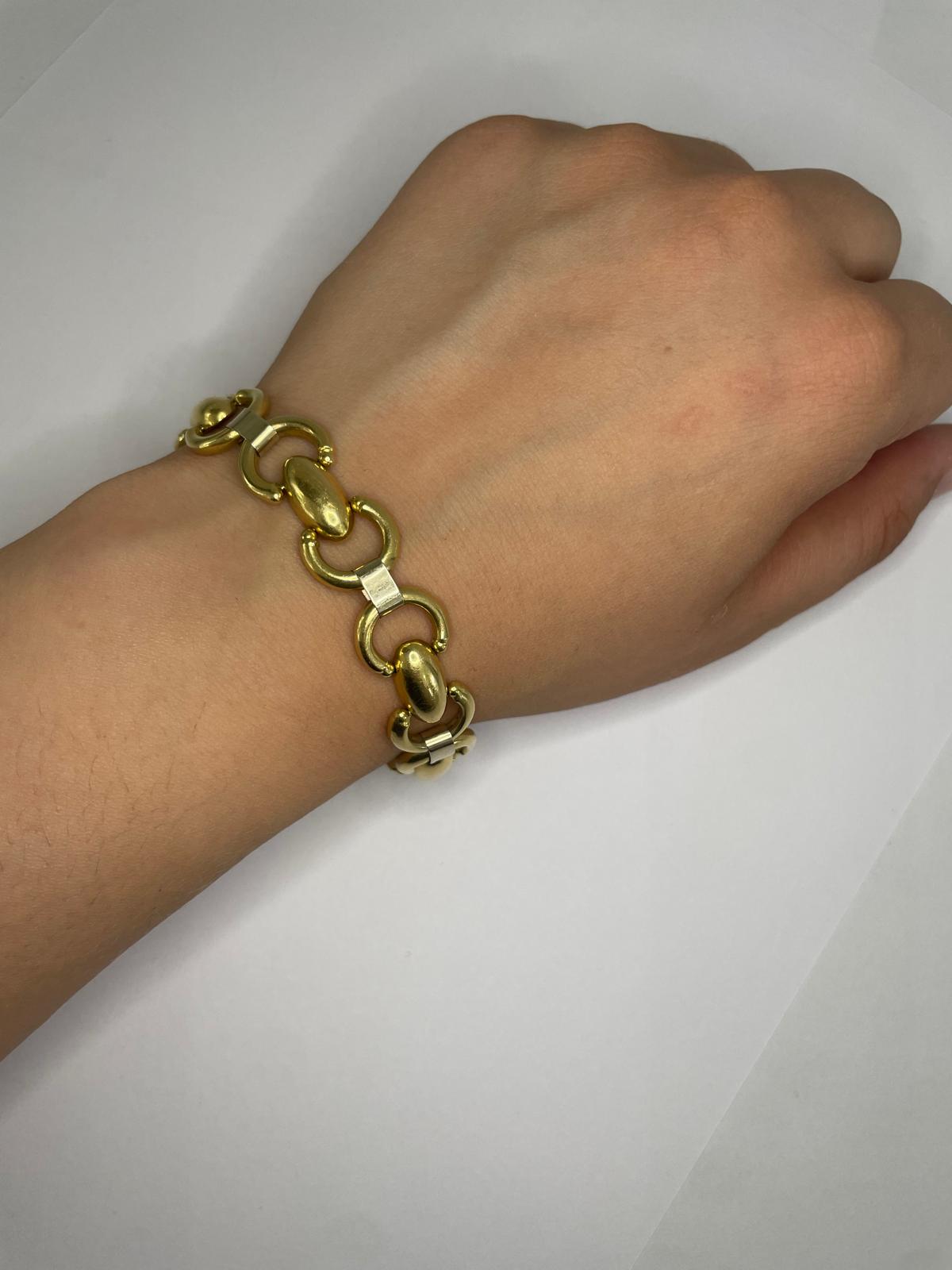 Bracelet Maillon Jaseron Or Jaune 18k - 19.19 Grs
