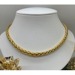 Collier Or Jaune Maille Palmier