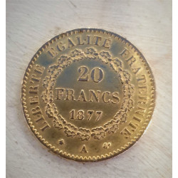 Pièce en Or jaune 20 francs Dupre