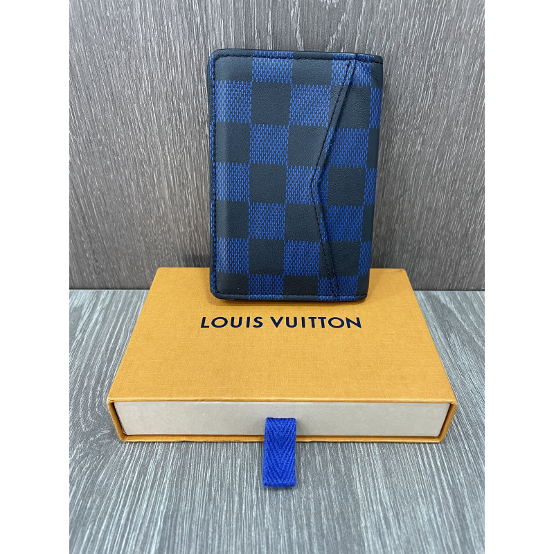 Organizer de Poche Louis Vuitton Damier édition bleu et noir