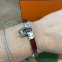 Bracelet jonc Kelly Hermès en argent