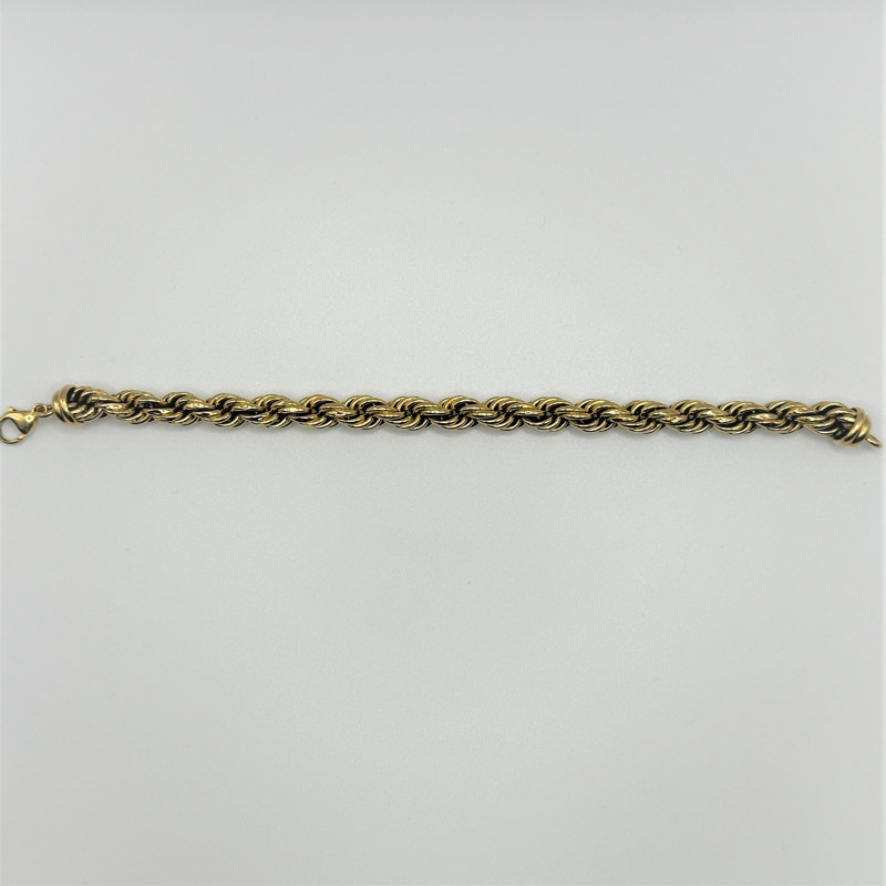 Bracelet Corde Or Jaune 18 Carats