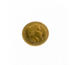 Pièce 20 Francs Napoléon 1865 Or jaune
