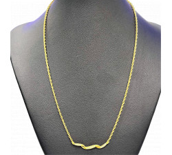 Collier maille Corde Or jaune