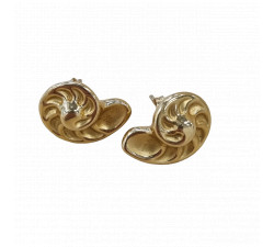 Boucles d'Oreille Coquillage Or Jaune