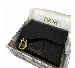 Porte monnaie Saddle lotus Christian Dior
