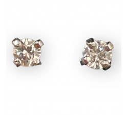 Boucles d'Oreille Puce avec Diamants