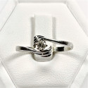 Bague Solitaire Diamant Or blanc