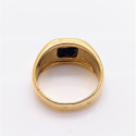 Bague Chevalière Onyx Or jaune