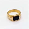 Bague Chevalière Onyx Or jaune