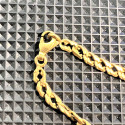 Collier maille Gourmette Or jaune