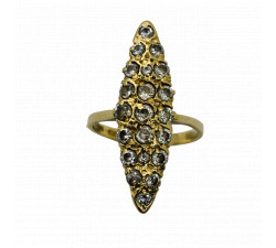 Bague Marquise Or Jaune d'Oxydes